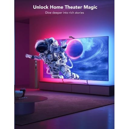 Govee - DreamView T2 DUAL TV 55-65 SMART LED pozadinsko osvetljenje RGBIC Wi-Fi + daljinski upravljač