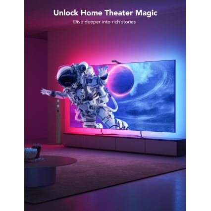 Govee - DreamView T2 DUAL TV 75-85 SMART LED pozadinsko osvetljenje RGBIC Wi-Fi + daljinski upravljač