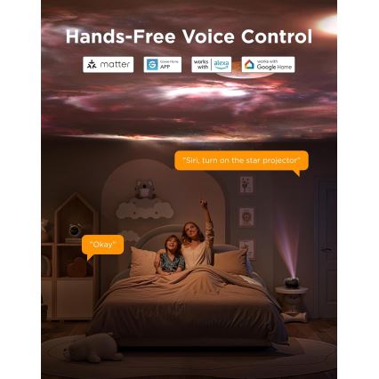 Govee - Galaxy Light Projector 2 Pro Matter sa Wi‑Fi zvučnikom