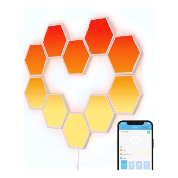 Govee - Komplet 10x RGB LED prigušiva panela LED/36W/230V Wi-Fi