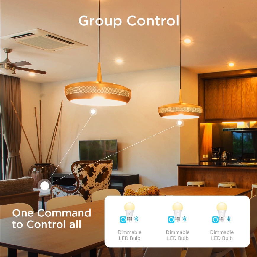 Govee - Komplet 2x LED prigušiva sijalica Smart MATTER A60 E27/9W/230V 2700-6500K Wi-Fi
