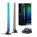 Govee - KOMPLET 2x Smart Gaming Wi-Fi LED RGBIC paneli + Smart Dual crna + daljinski upravljač