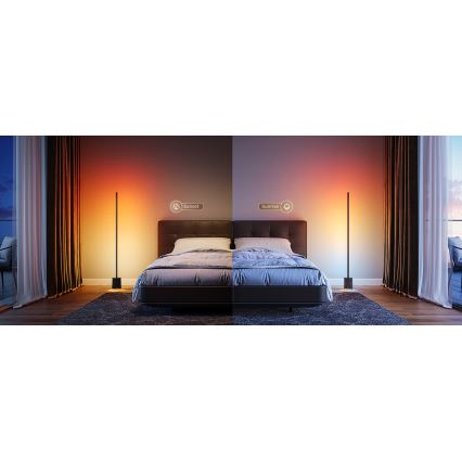 Govee - LED prigušiva podna lampa sa zvučnikom Pro RGBICWW 2200-6500K Wi-Fi + daljinski upravljač