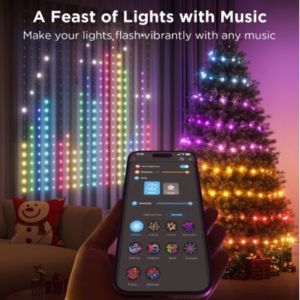 Govee - LED RGB prigušiva spoljašnji dekorativni niz LED/15W/230V IP65 Wi-Fi