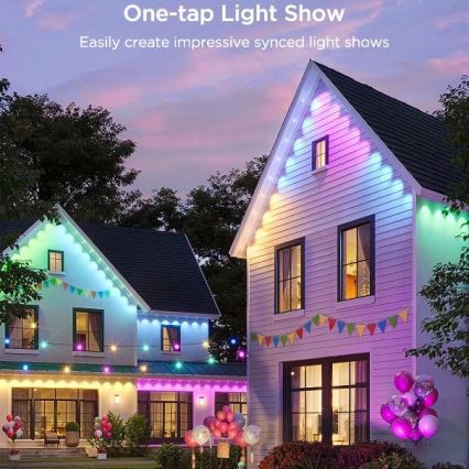 Govee - LED RGBIC niz spuštenih svetala 30m Wi-Fi Matter IP67