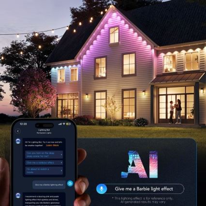 Govee - LED RGBIC niz spuštenih svetala 30m Wi-Fi Matter IP67