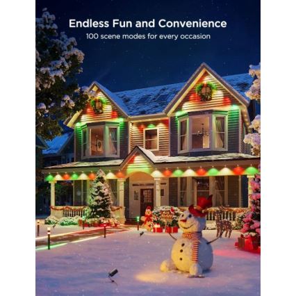 Govee - LED RGBIC niz spuštenih svetala 30m Wi-Fi Matter IP67