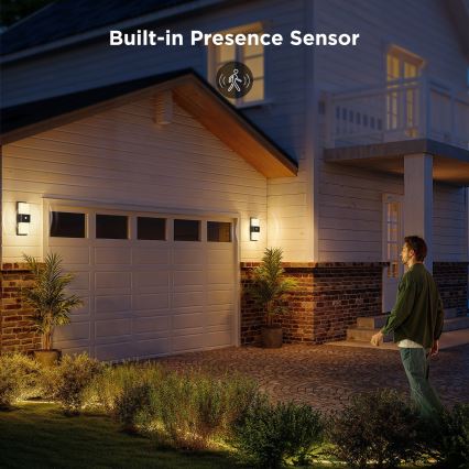 Govee - LED RGBIC Prigušiva spoljašnja zidna svetiljka sa senzorom MATTER LED/230V IP65 2700-6500K Wi-Fi
