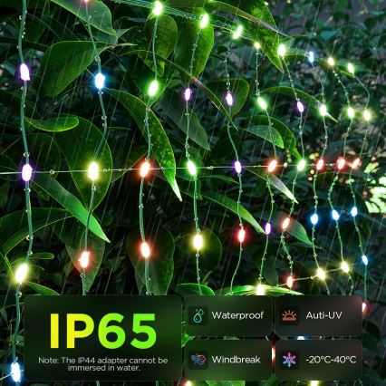 Govee - LED RGBIC spoljašnja svetlosna mreža 143x85cm Wi‑Fi Matter IP65