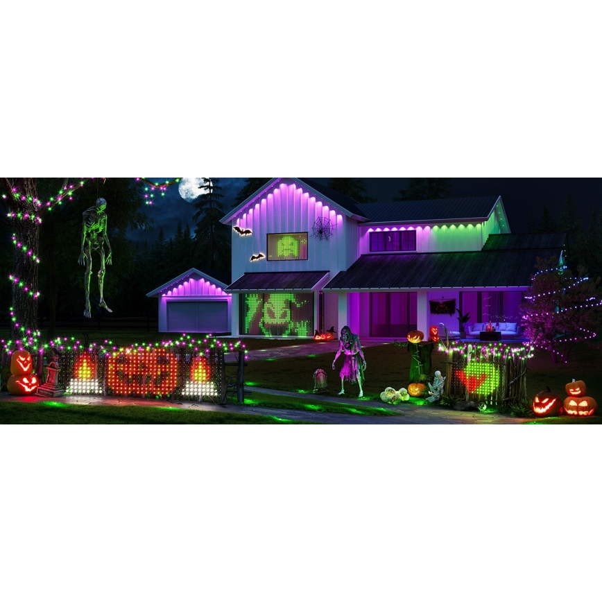 Govee - LED RGBIC spoljna svetlosna mreža 143x85cm Wi-Fi Matter IP65