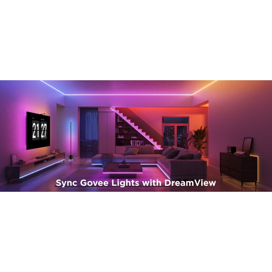 Govee - LED RGBICW prigušiva traka COB sa 3780 dioda 3m Wi-Fi Matter