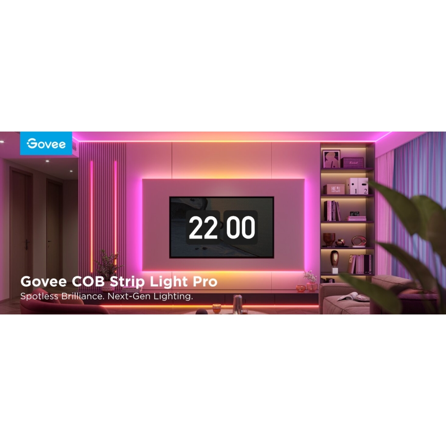 Govee - LED RGBICW prigušiva traka COB sa 3780 dioda 3m Wi-Fi Matter