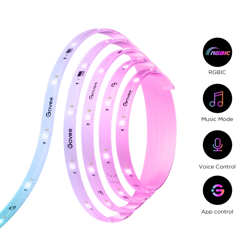 Govee - LED RGBICW SMART PRO prigušiva traka LED/12W/24V 3m Wi-Fi
