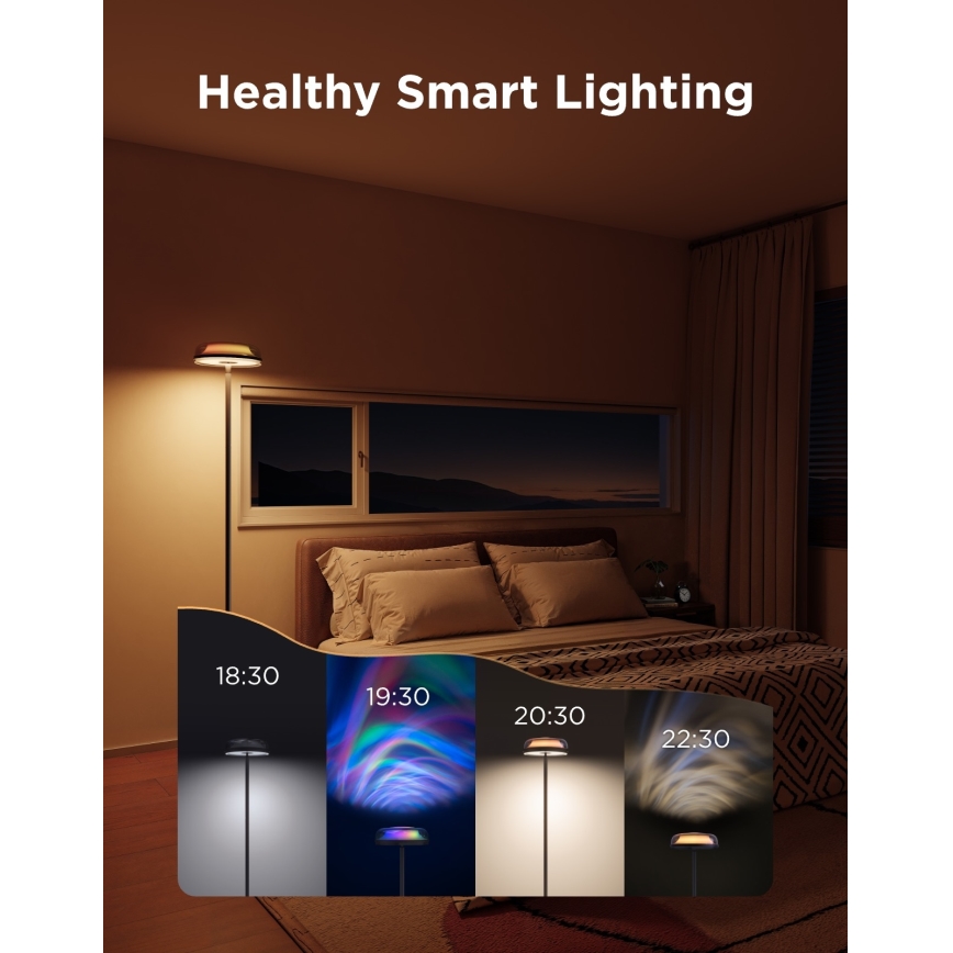 Govee - LED RGBICWW prigušiva podna lampa UPLIGHTER MATTER LED/24W/230V Wi-Fi