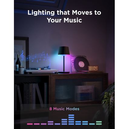 Govee - LED RGBICWW prigušiva stona lampa CLASSIC MATTER LED/10W/5V 4800mAh Wi-Fi