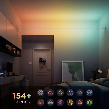 Govee - LED RGBICWW Viseća LED traka/36W/24V 4m Skyline Matter Wi-Fi