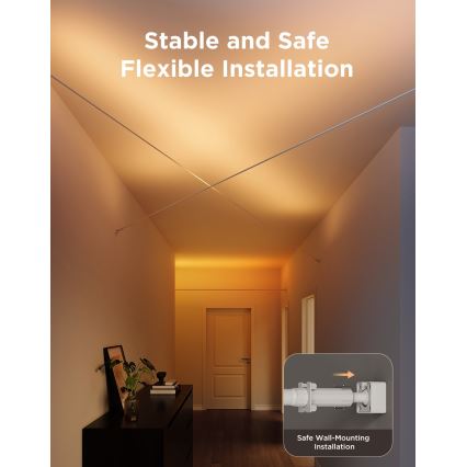 Govee - LED RGBICWW Viseća LED traka/36W/24V 4m Skyline Matter Wi-Fi