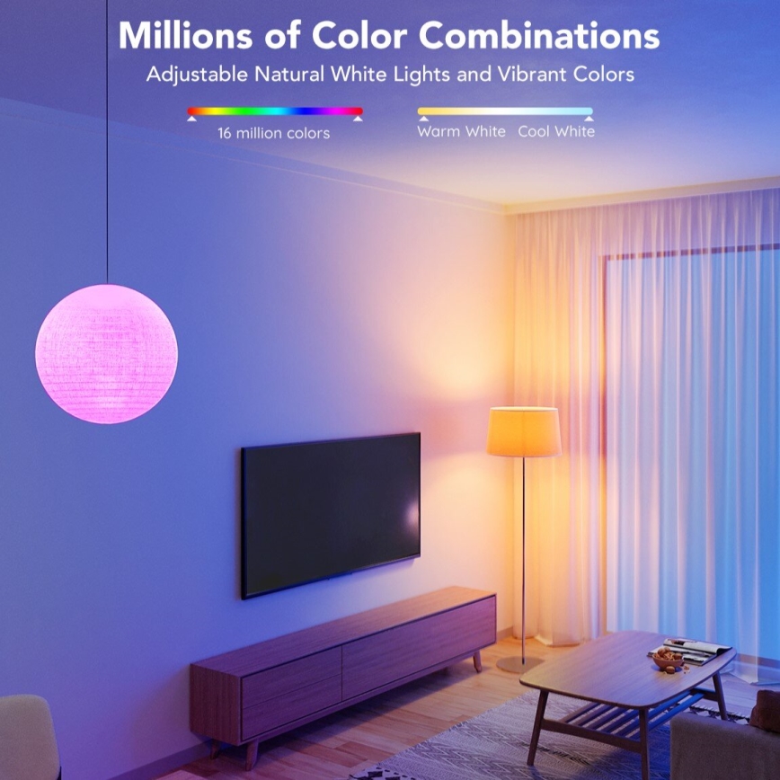 Govee - LED RGBWW prigušiva sijalica Smart MATTER E27/12W/230V 2700-6500K Wi-Fi