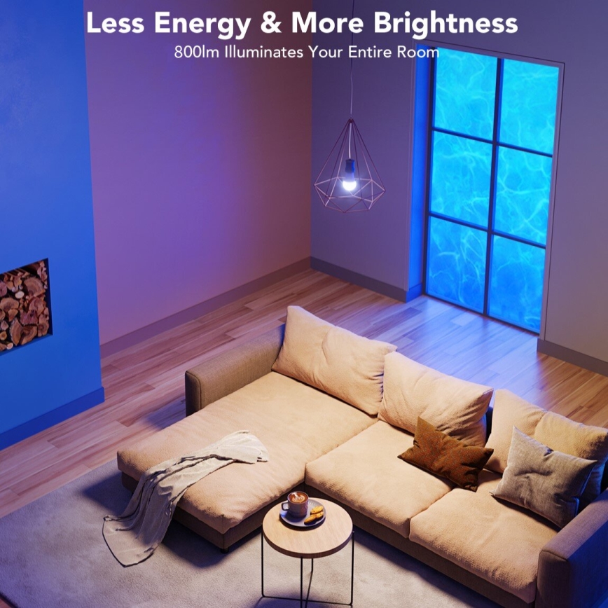 Govee - LED RGBWW prigušiva sijalica Smart MATTER E27/12W/230V 2700-6500K Wi-Fi