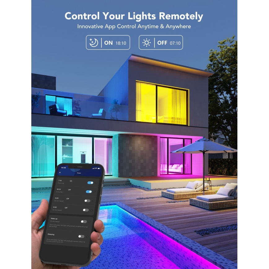 Govee - LED RGBWW prigušiva sijalica Smart MATTER E27/12W/230V 2700-6500K Wi-Fi
