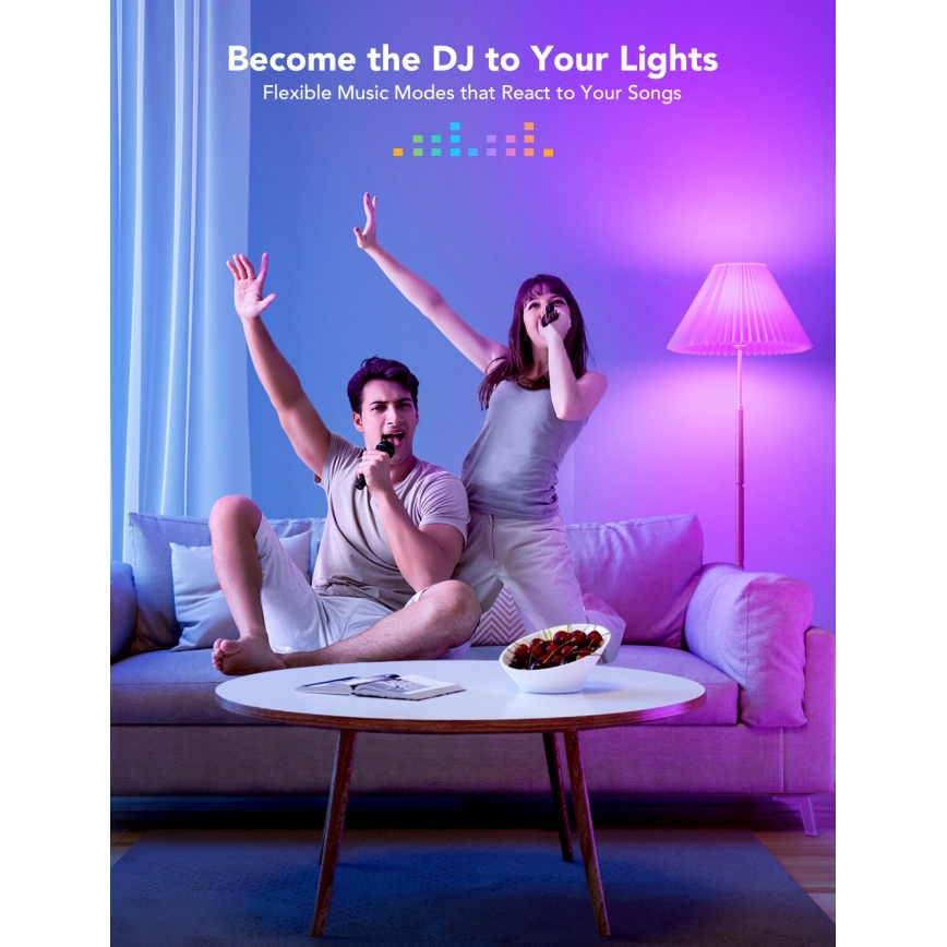 Govee - LED RGBWW prigušiva sijalica Smart E27/12W/230V 2700-6500K Wi-Fi