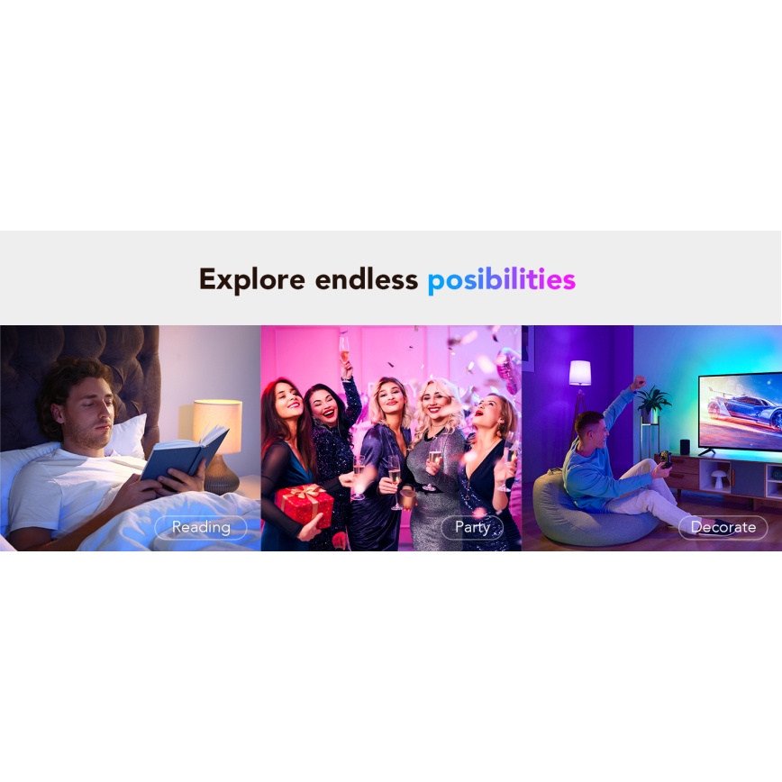 Govee - LED RGBWW prigušiva sijalica Smart E27/12W/230V 2700-6500K Wi-Fi