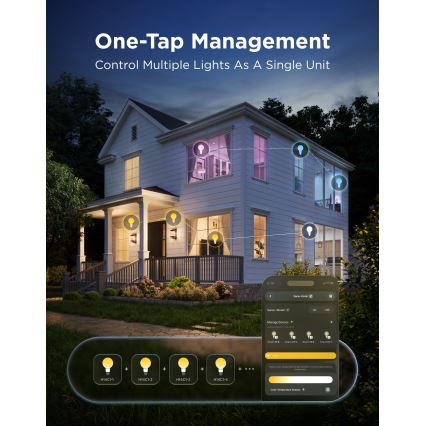 Govee - LED RGBWW prigušiva sijalica Smart MATTER G80 E27/5W/230V 2700-6500K Wi-Fi