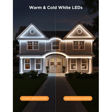 Govee - Outdoor Pro SMART RGBICWW spoljašnja LED traka 10m 2700-6500K Wi-Fi IP65