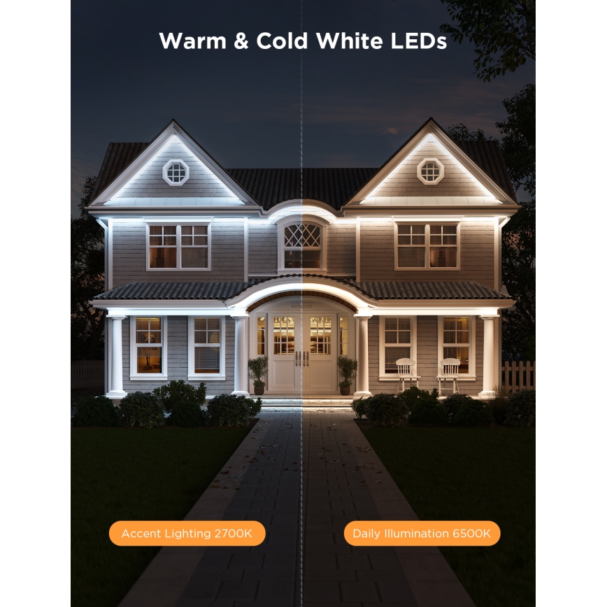 Govee - Outdoor Pro SMART RGBICWW spoljašnja LED traka 10m 2700-6500K Wi-Fi IP65