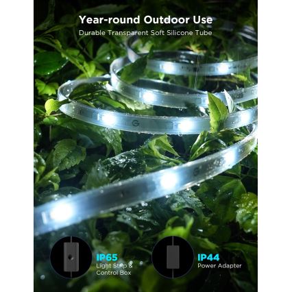 Govee - Outdoor Pro SMART RGBICWW spoljašnja LED traka 10m 2700-6500K Wi-Fi IP65