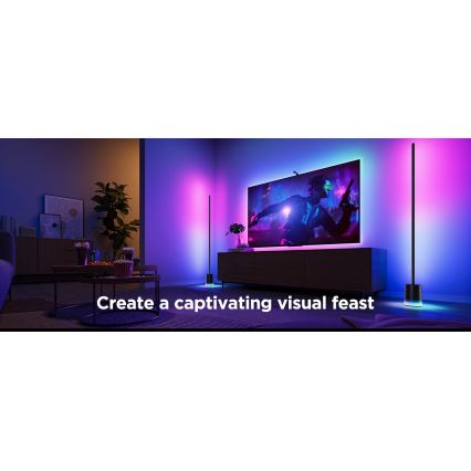 Govee - prigušiva LED podna lampa Smart MATTER LED RGBICWW 2200-6500K Wi-Fi + daljinsko upravljanje