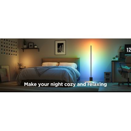 Govee - prigušiva LED podna lampa Smart MATTER LED RGBICWW 2200-6500K Wi-Fi + daljinsko upravljanje
