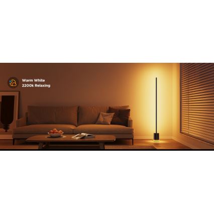 Govee - prigušiva LED podna lampa Smart MATTER LED RGBICWW 2200-6500K Wi-Fi + daljinsko upravljanje
