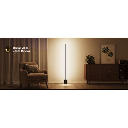 Govee - prigušiva LED podna lampa Smart MATTER LED RGBICWW 2200-6500K Wi-Fi + daljinsko upravljanje
