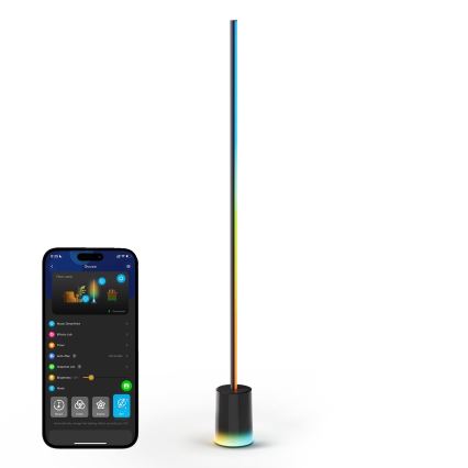 Govee - prigušiva LED podna lampa Smart MATTER LED RGBICWW 2200-6500K Wi-Fi + daljinsko upravljanje