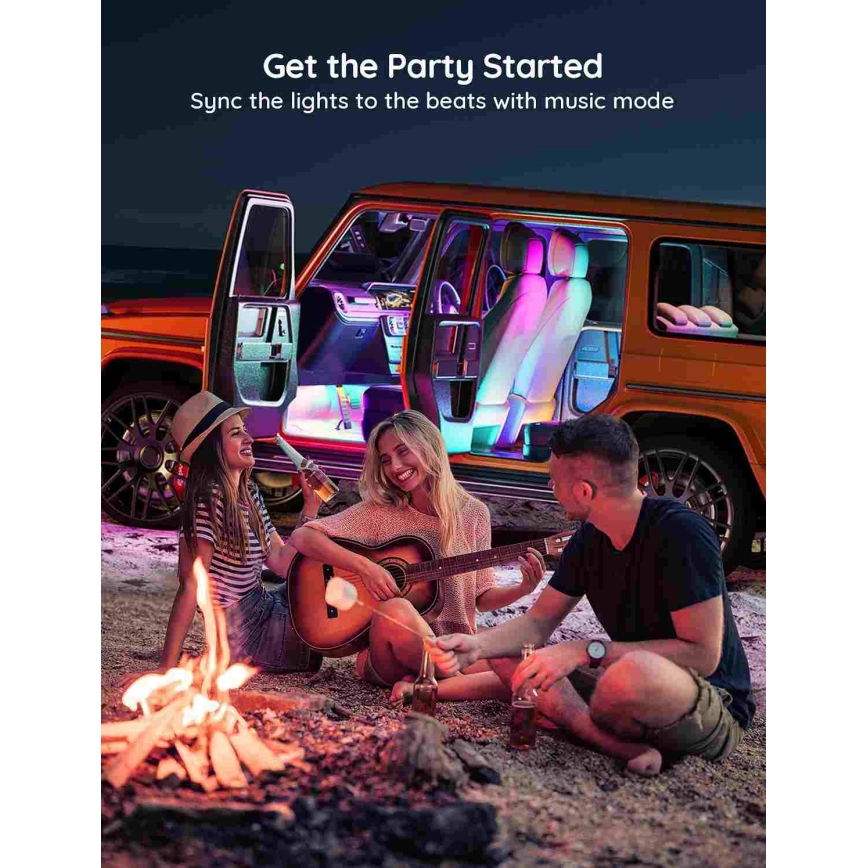 Govee - Pametne LED trake za automobil - RGBIC