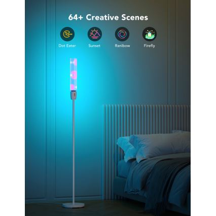 Govee - prigušiva LED podna lampa CYLINDER SMART RGBICWW 2200-6500K