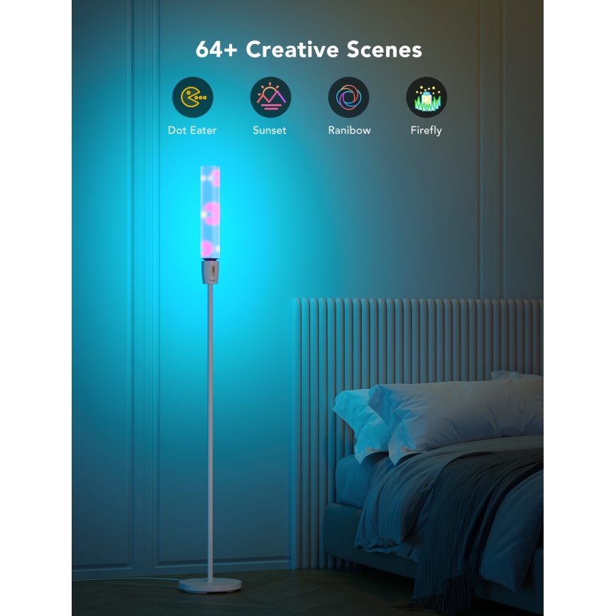 Govee - prigušiva LED podna lampa CYLINDER SMART RGBICWW 2200-6500K