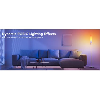 Govee - prigušiva LED podna lampa CYLINDER SMART RGBICWW 2200-6500K