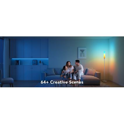 Govee - prigušiva LED podna lampa CYLINDER SMART RGBICWW 2200-6500K