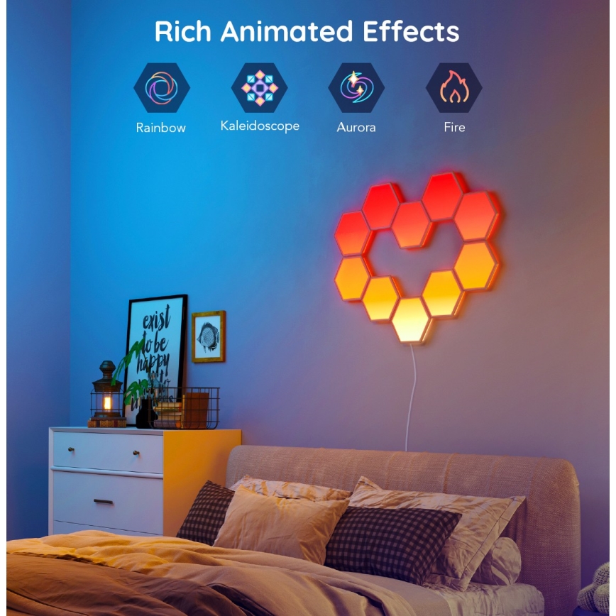 Govee - Set za proširenje 2x LED RGB Prigušiva panel LED/7,2W/230V Wi-Fi