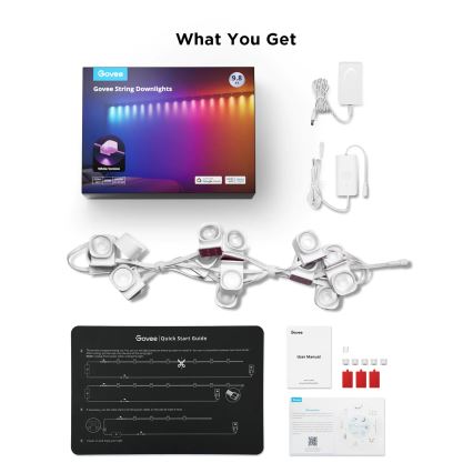 Govee - RGBIC LED niz visećih svetiljki 5m Wi-Fi