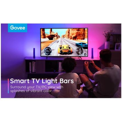 Govee - SET 2x Flow Plus SMART LED TV & gejming - RGBICWW Wi-Fi