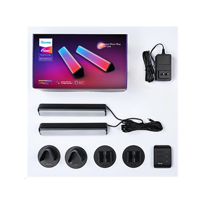 Govee - SET 2x Flow Plus SMART LED TV & gejming - RGBICWW Wi-Fi