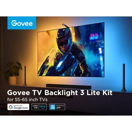 Govee - SET 2x pozadinsko osvetljenje za TV 55-65 SMART LED RGBICW Wi-Fi
