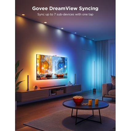 Govee - SET 2x pozadinsko osvetljenje za TV 55-65 SMART LED RGBICW Wi-Fi
