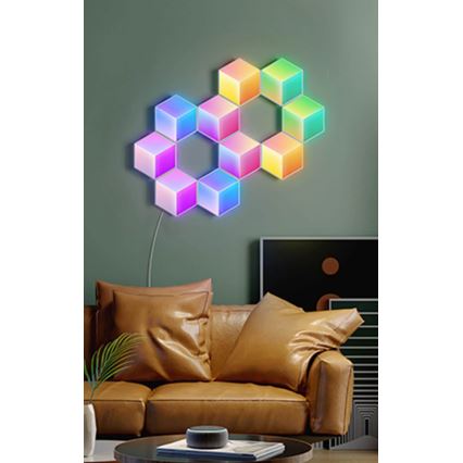 Govee - SET od 10 LED svetala Glide Hexa Pro Smart RGBIC Wi-Fi