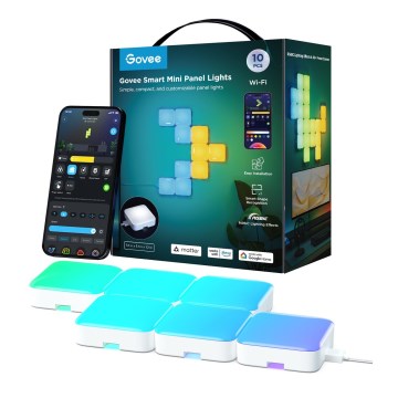 Govee - Set od 10 pametnih mini RGBIC panela sa Wi‑Fi