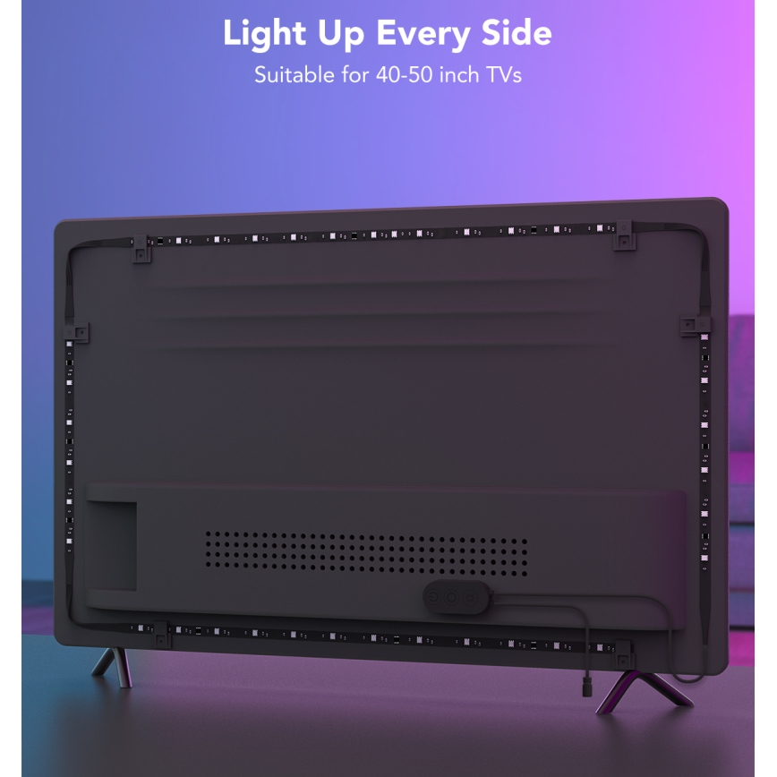 Govee - SMART LED pozadinsko osvetljenje za TV 40-50 RGBIC Wi-Fi