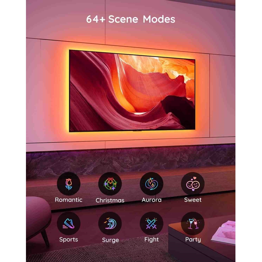 Govee - SMART RGB LED pozadinsko osvetljenje za TV 46-60